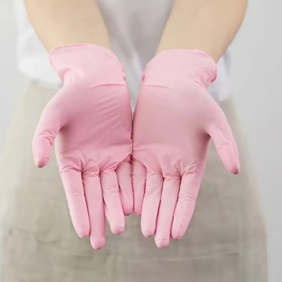 50/100 SZT. Jasnoróżowe rękawi – Disposable Gloves Nitrile recenzja i cena