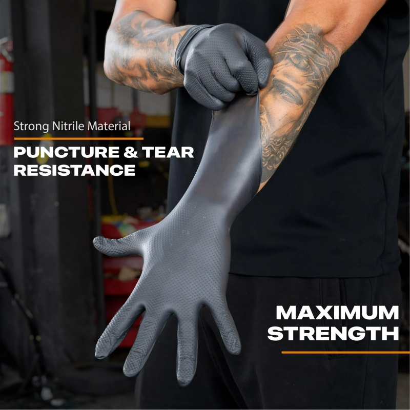 Czarne, wytrzymałe, jednorazow – Disposable Gloves Nitrile recenzja i cena