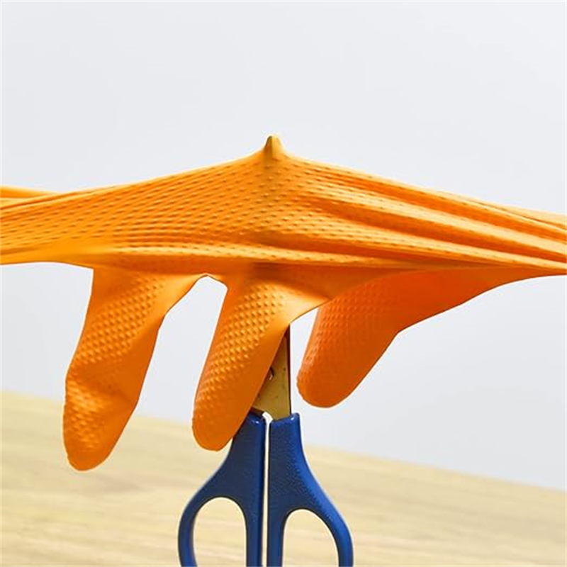 Wytrzymałe pomarańczowe rękawi – Disposable Gloves Nitrile recenzja i cena